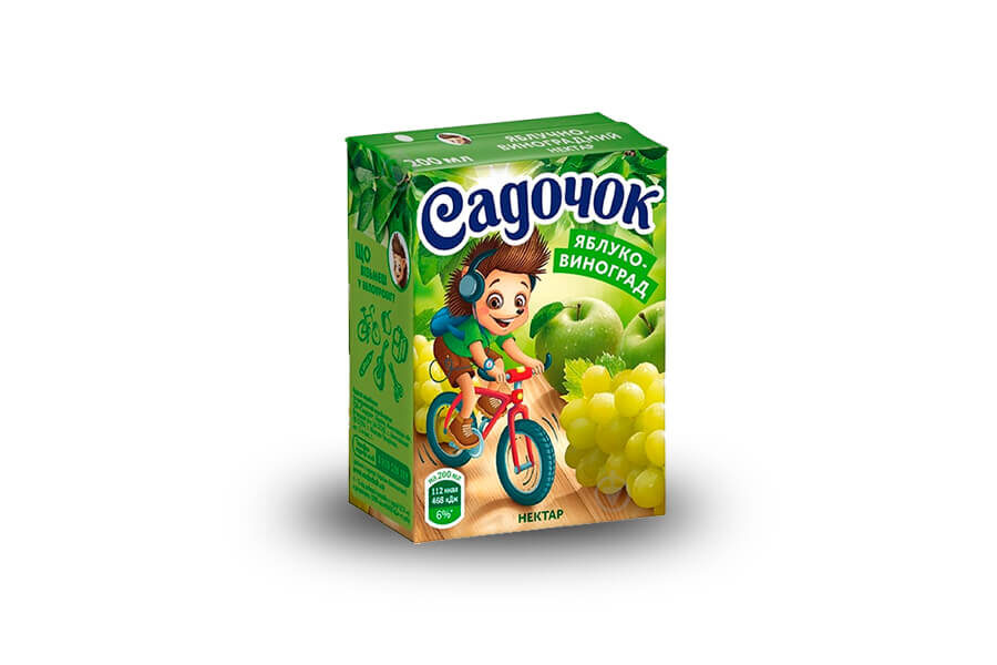 НапійСік Садочок Яблуко-виноград (0,2л) доставка
